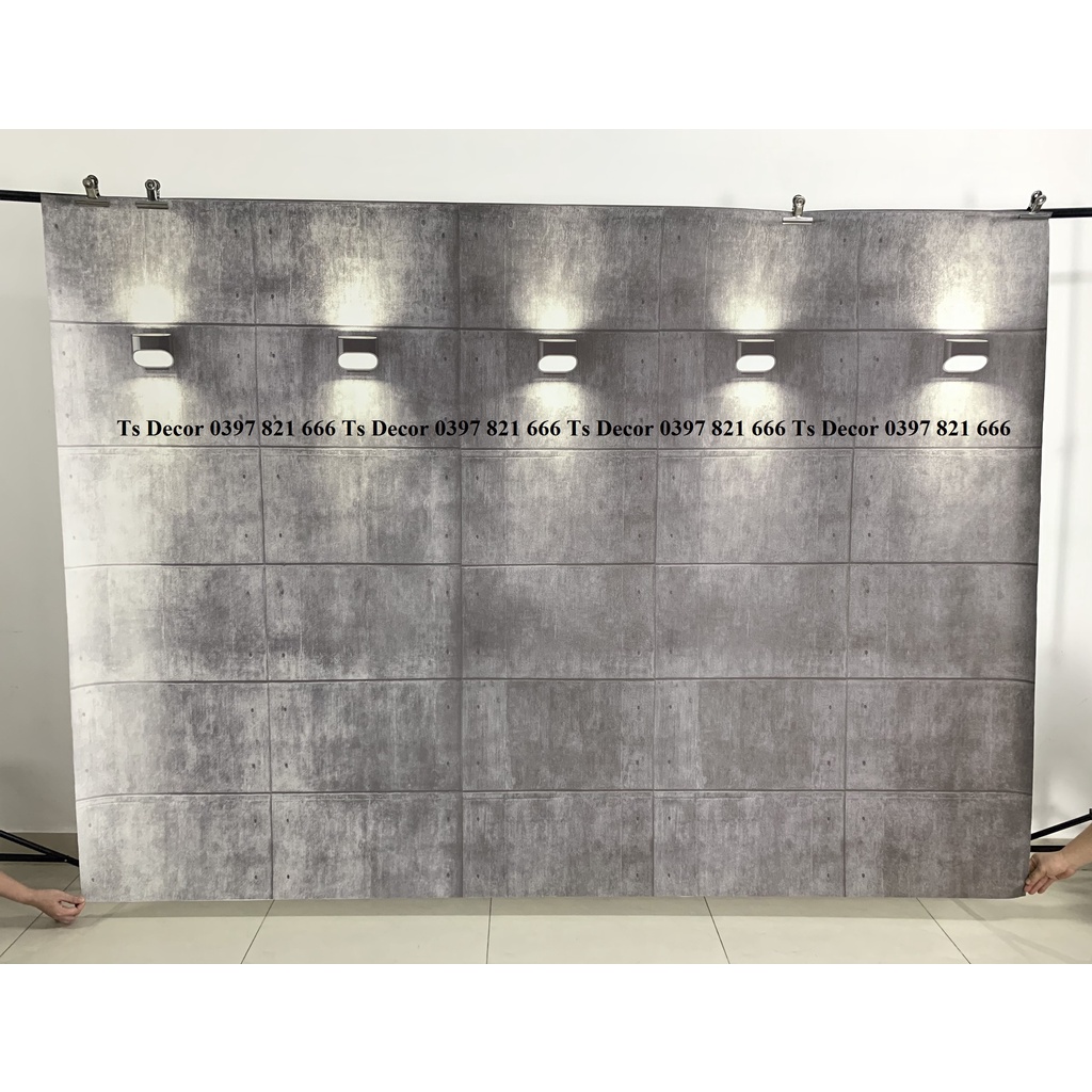 Phông Nền Chụp Ảnh và Livstream Xi Măng Bê Tông 3D 5D