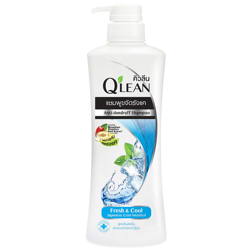Dầu gội ngăn ngừa gàu Q'LEAN Fress &amp; Cool (340ml)