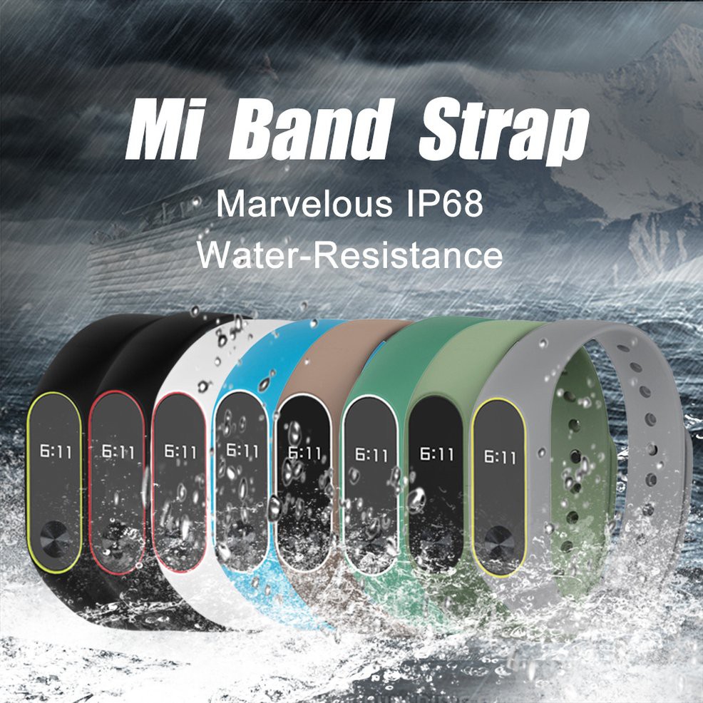 Dây Đeo Thay Thế Bằng Silicon Mềm Cho Miband 2 Phiên Bản 8 Màu