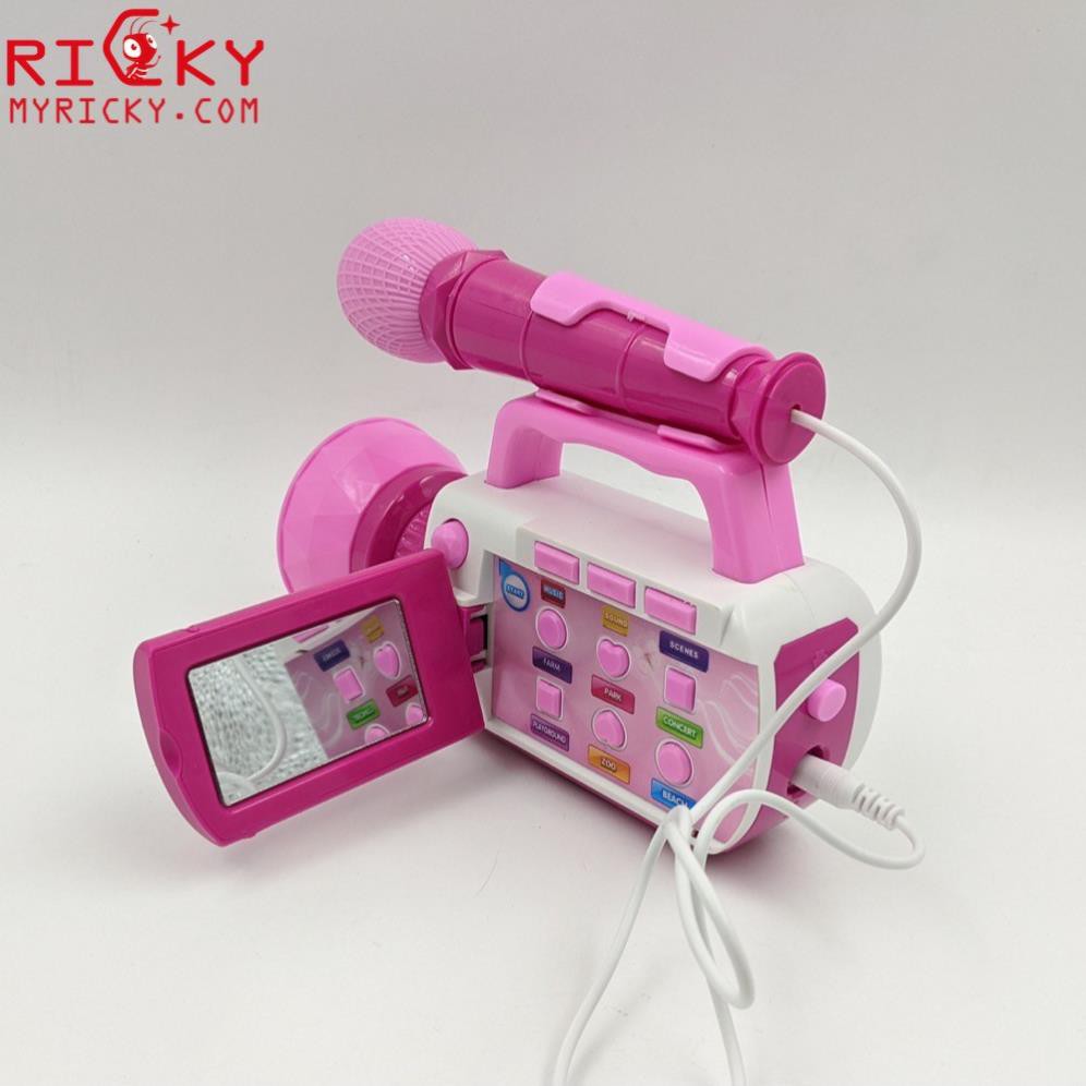 Máy quay phim- Bộ đồ chơi tập làm phóng viên cho bé