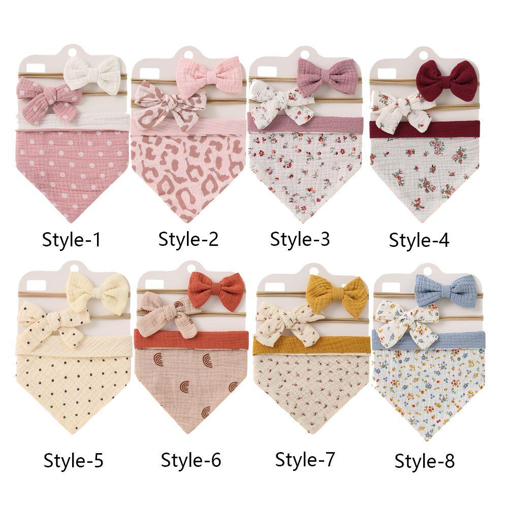 WATTLE Set 3 Yếm Ăn Họa Tiết Bươm Bướm Xinh Xắn Dành Cho Các Bé