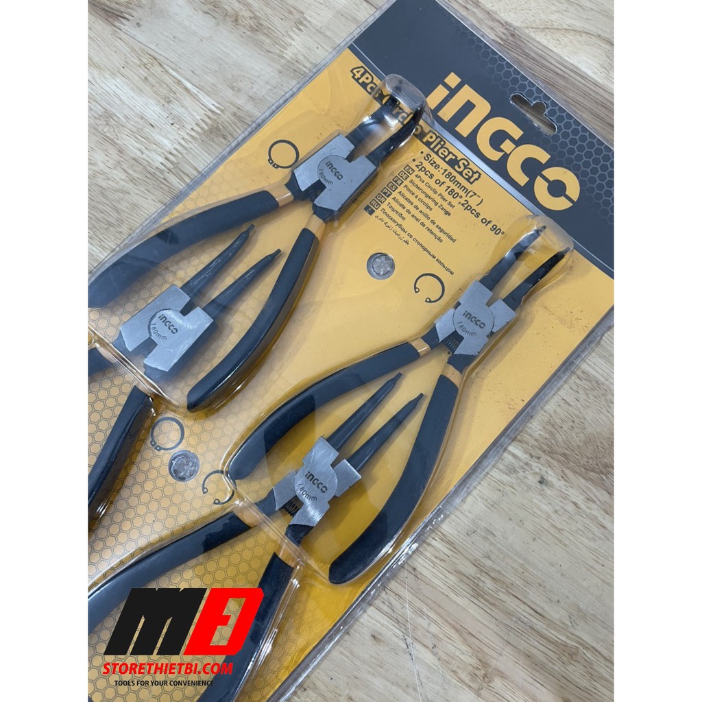 Bộ 4 kềm mở phe 7&quot;/180mm HCCPS01180 NGCO