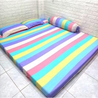 BỘ DRAP THUN HÀN QUỐC PASTEL 4 MÓN [ 1 GA TRẢI GIƯỜNG, 2 VỎ GỐI NẰM, 1 VỎ GỐI ÔM ]