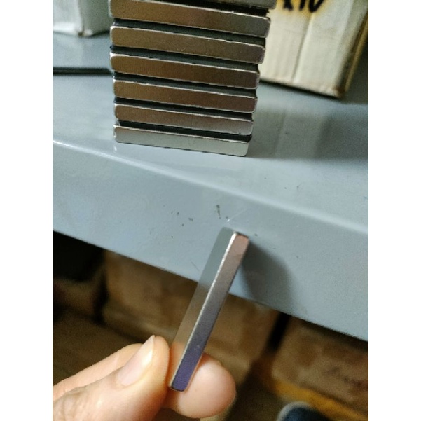 Nam châm 40*10*5mm hít siêu mạnh nam châm trắng hình chữ nhật