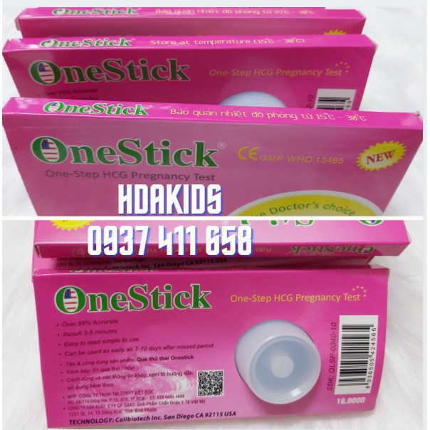 Que Thử Thai OneStick- Sự Lựa Chọn của Nhiều Bác Sĩ