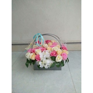 Giỏ  hoa sáp  đẹp cao cấp