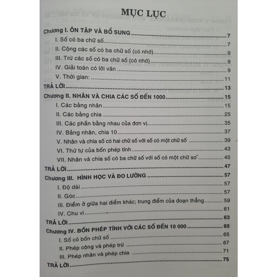 Sách - Toán 3 song ngữ Anh Việt - Biên soạn theo chương trình GDPT mới