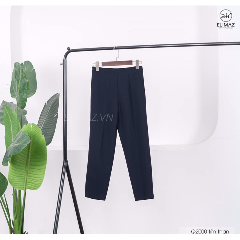 [Hàng chính hãng] Quần âu nữ công sở khoá sườn tiện lợi Elimaz, chất vải tuyết mưa cao cấp dày dặn co giãn thoải mái | BigBuy360 - bigbuy360.vn