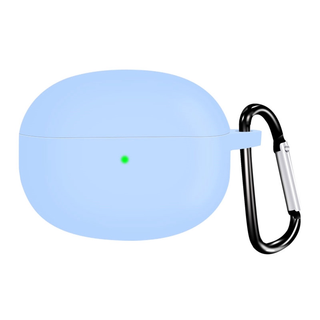 Vỏ Bảo Vệ Hộp Sạc Tai Nghe Xiaomi Buds 3T PRO Màu Trơn Bằng Silicon Kèm Móc Treo Tiện Dụng