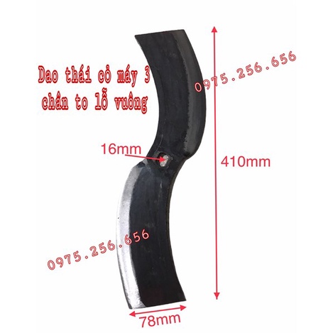 Dao thái cỏ máy 3 chân To lỗ vuông tôn Phụ tùng máy thái cỏ