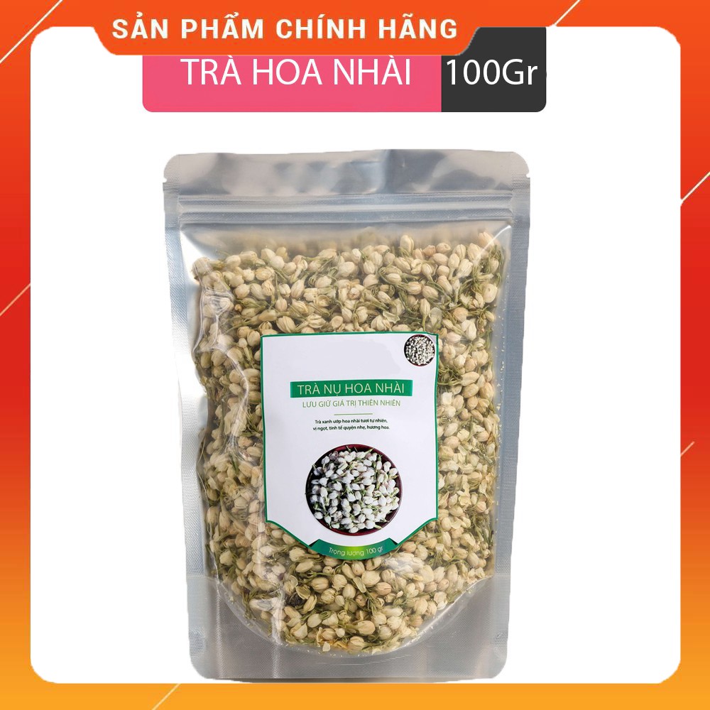 Trà hoa nhài sấy khô 100gr Giúp giảm căng thẳng stress hỗ trợ giảm cân hãng chính hàng