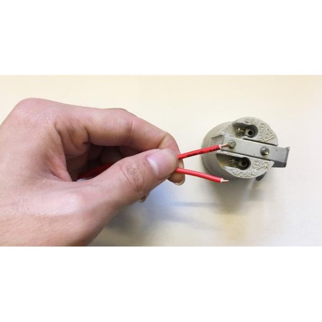 Đui đèn sứ miệng vặn e27 chịu nhiệt chống cháy - Đuôi đèn công suất lớn dành cho bóng sưởi, bóng sợi đốt, bóng úm...