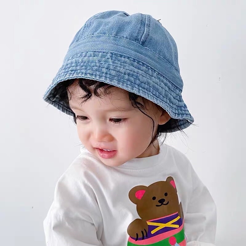 Mũ bucket jean vành nhỏ cho mẹ và bé từ 8 tháng-4 tuổi chất đẹp