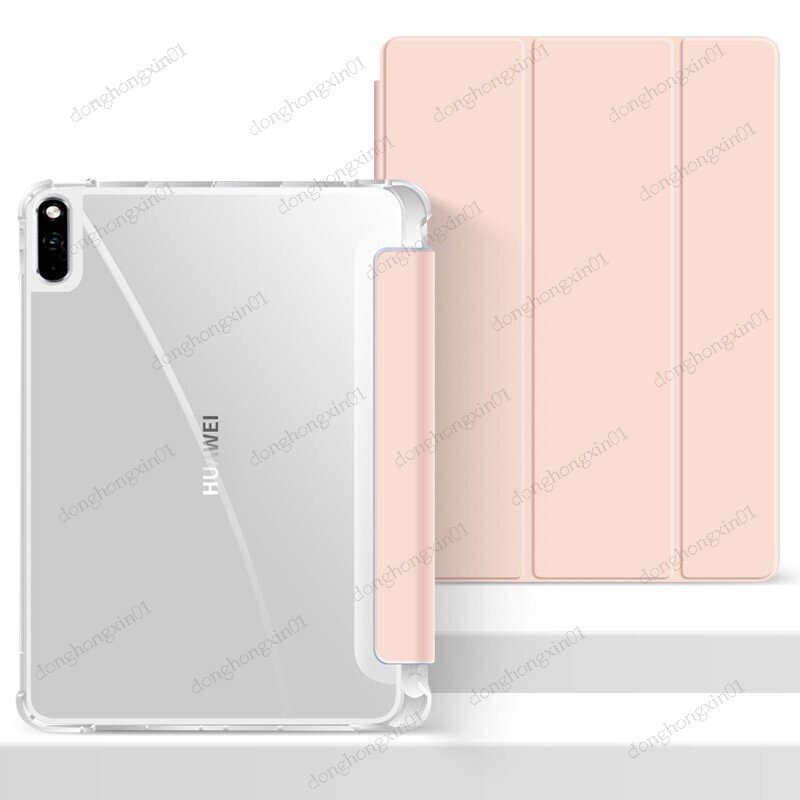 Ốp Máy Tính Bảng TPU Mềm Trong Suốt Có Ngăn Đựng Bút Cho Huawei Matepad 11 10.4 2022 T10S T10 Matepad Pro 10.8