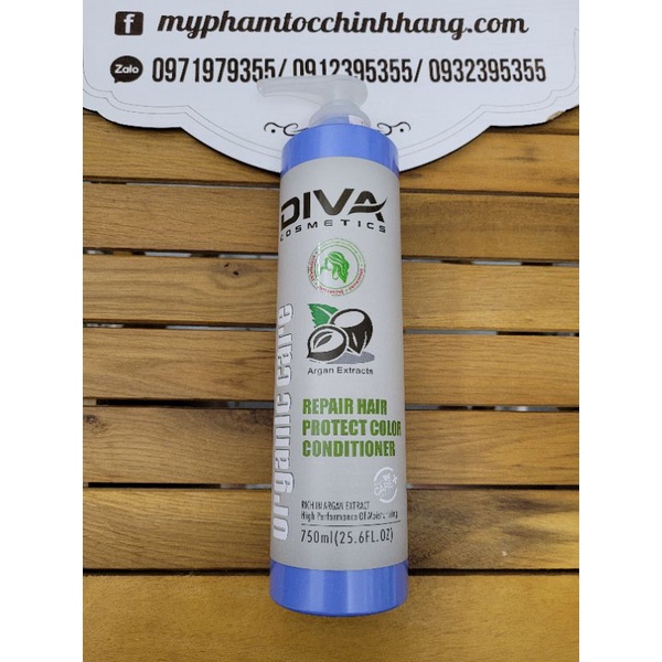 LẺ DẦU GỘI HOẶC DẦU XẢ DIVA PHỤC HỒI VÀ BẢO VỆ MÀU NHUỘM 500ML - 750ML