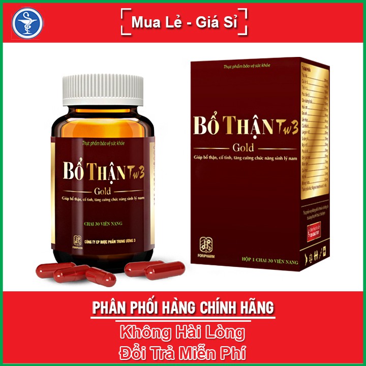 Bổ Thận TW3 Gold 30 viên – Giúp Tăng Cường Chức Năng Sinh Lí Nam Giới