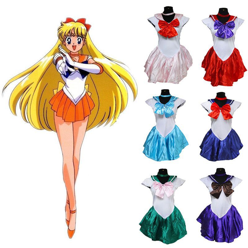 SAILOR MOON Trang Phục Cosplay Thủy Thủ Mặt Trăng Cho Nữ