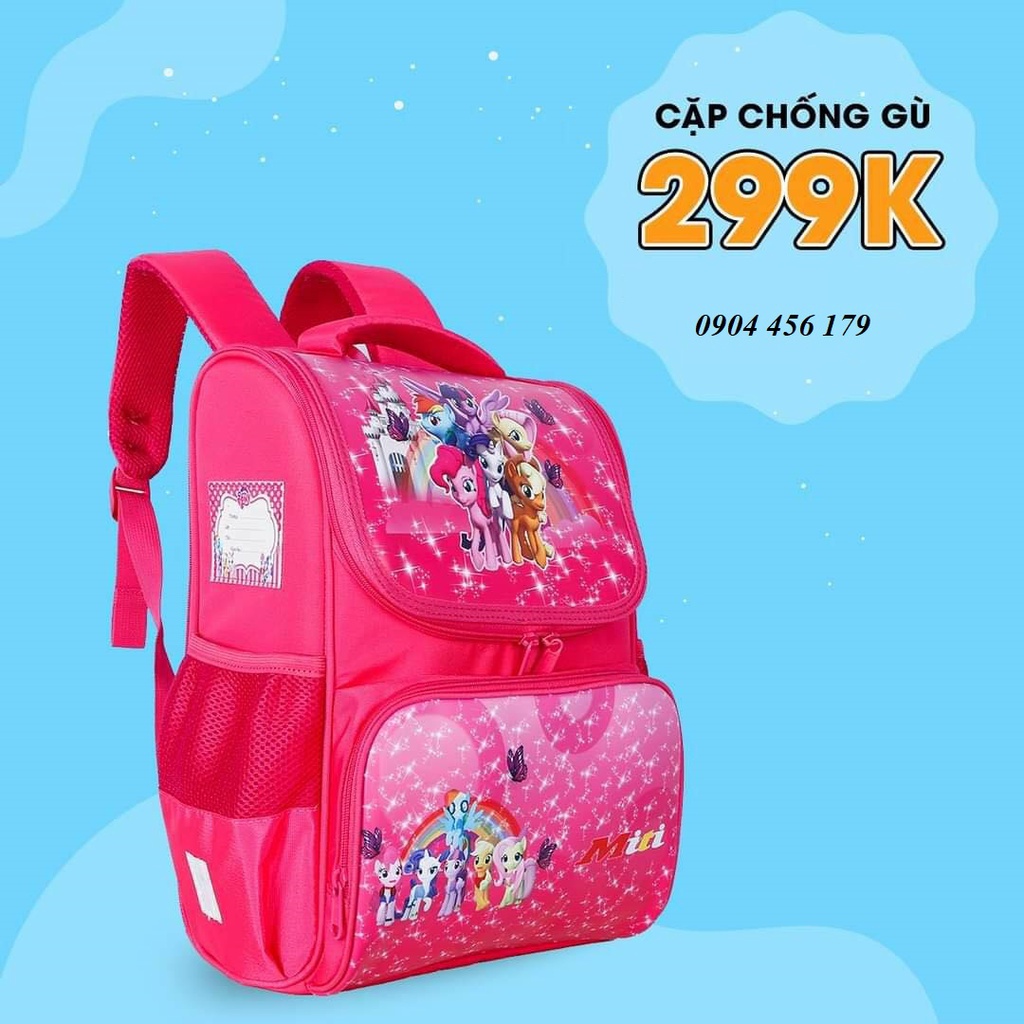 Cặp Học Sinh Chống Gù Lưng MITI cho bé gái - Mẫu mới siêu nhẹ, siêu hot.