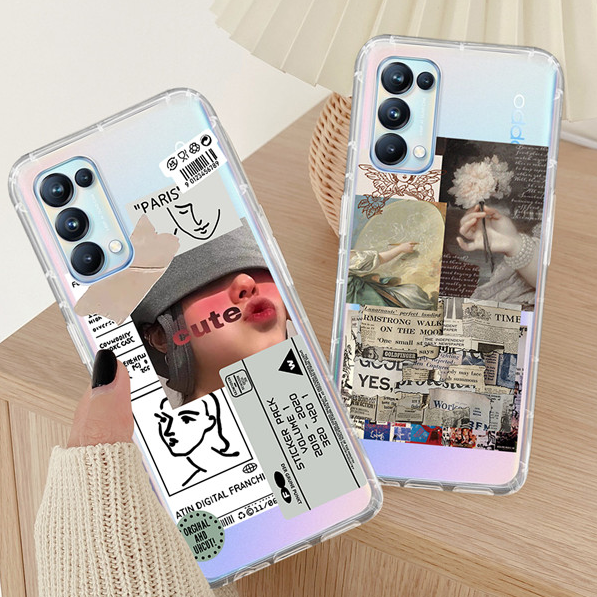 Ốp silicone chống sốc cho Oppo A15/S/53/S/32/12/E/33/5/9 20/11K/1K F11P/17P A5S/7/52/72/91/93/92/93 Reno 4f/L 5 3 2f