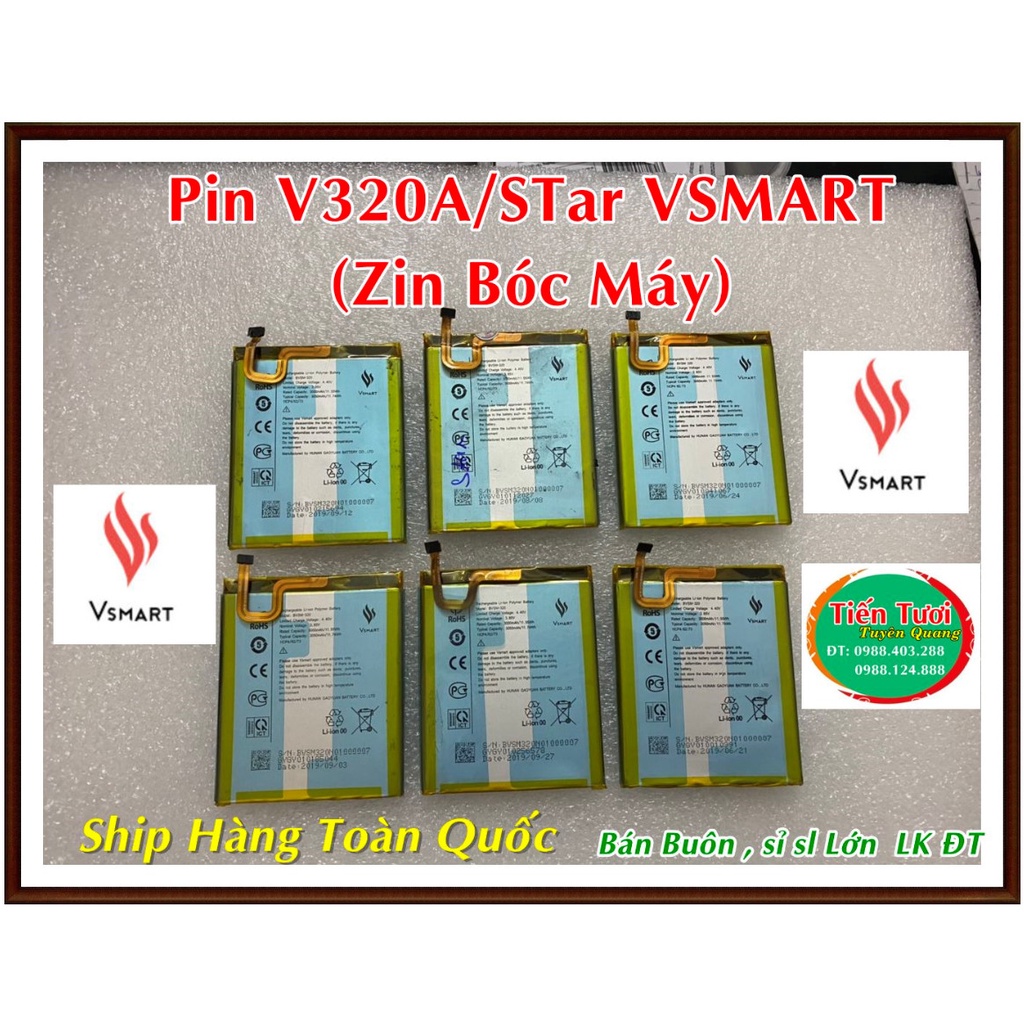 Pin V320A/Star VSMART Zin Tháo Máy