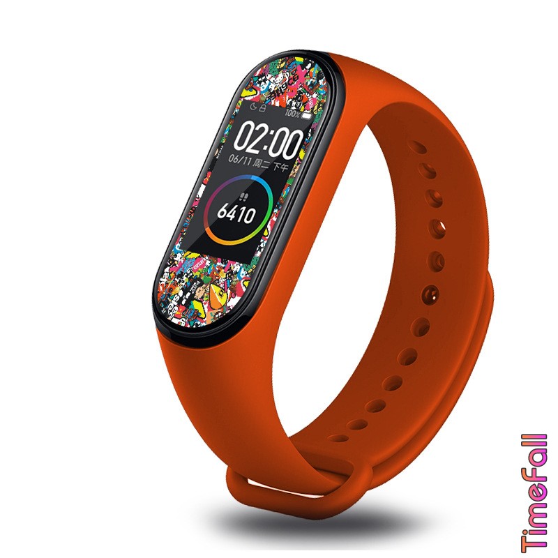 Dán hình mi band 4, dán họa tiết miband 4 (bộ 2)