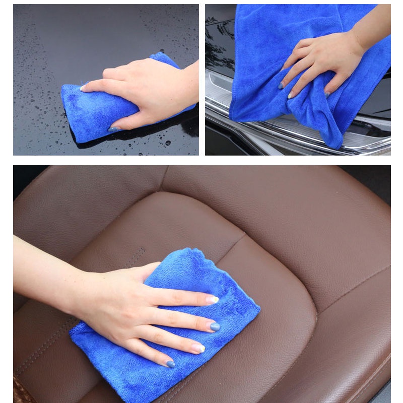 Khăn Lau Xe Chuyên Dụng Đa Năng Microfiber, Mềm Mịn Thấm Nước Hút Tốt, Rửa Xe Hơi,Ô Tô Xe Máy Tiện Lợi CARZONE.TOP