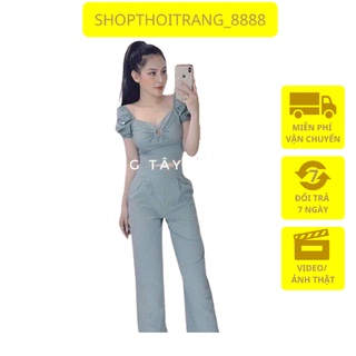 Set áo đũi quần suông dài sang chảnh