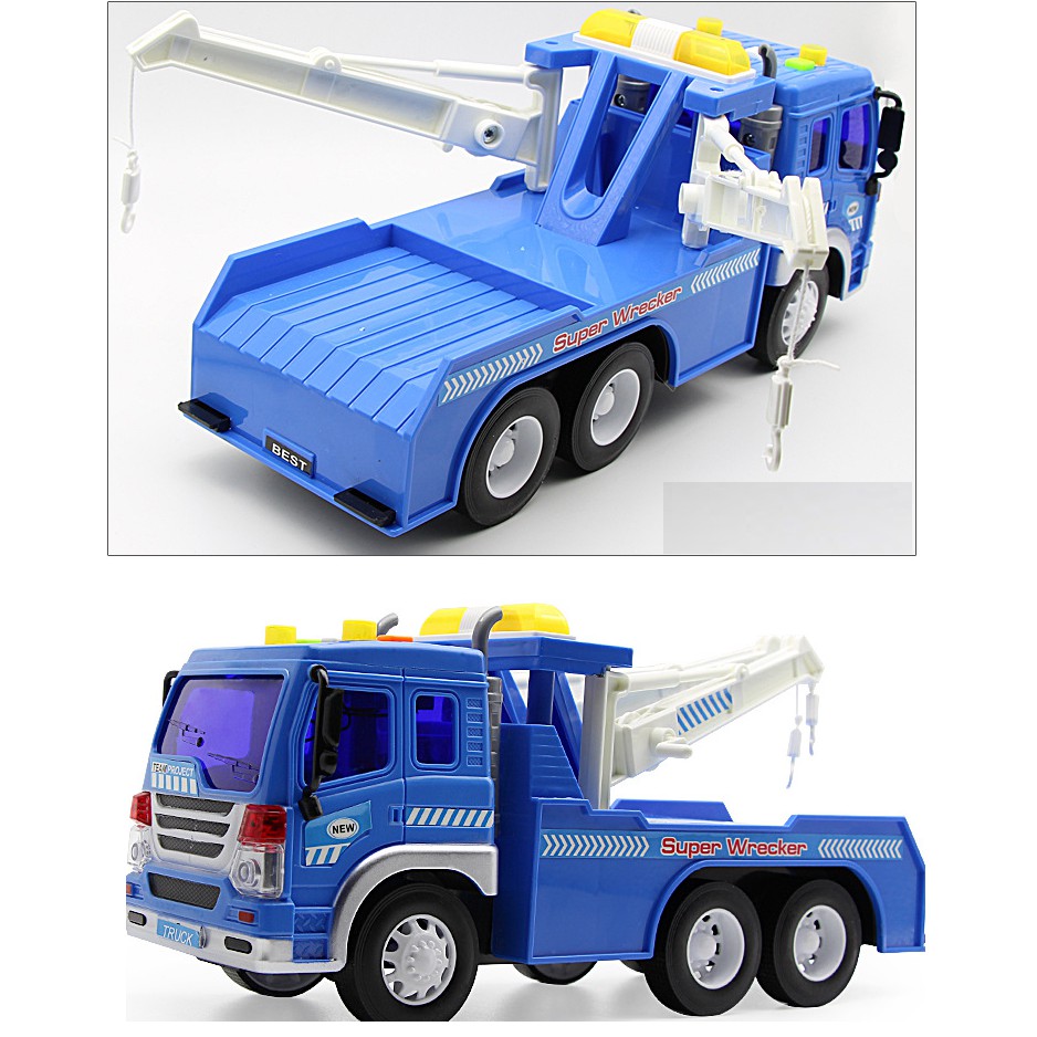 Đồ chơi trẻ em xe ô tô cứu hộ mô hình xe tỉ lệ 1:16 bằng nhựa ABS có đèn và âm thanh