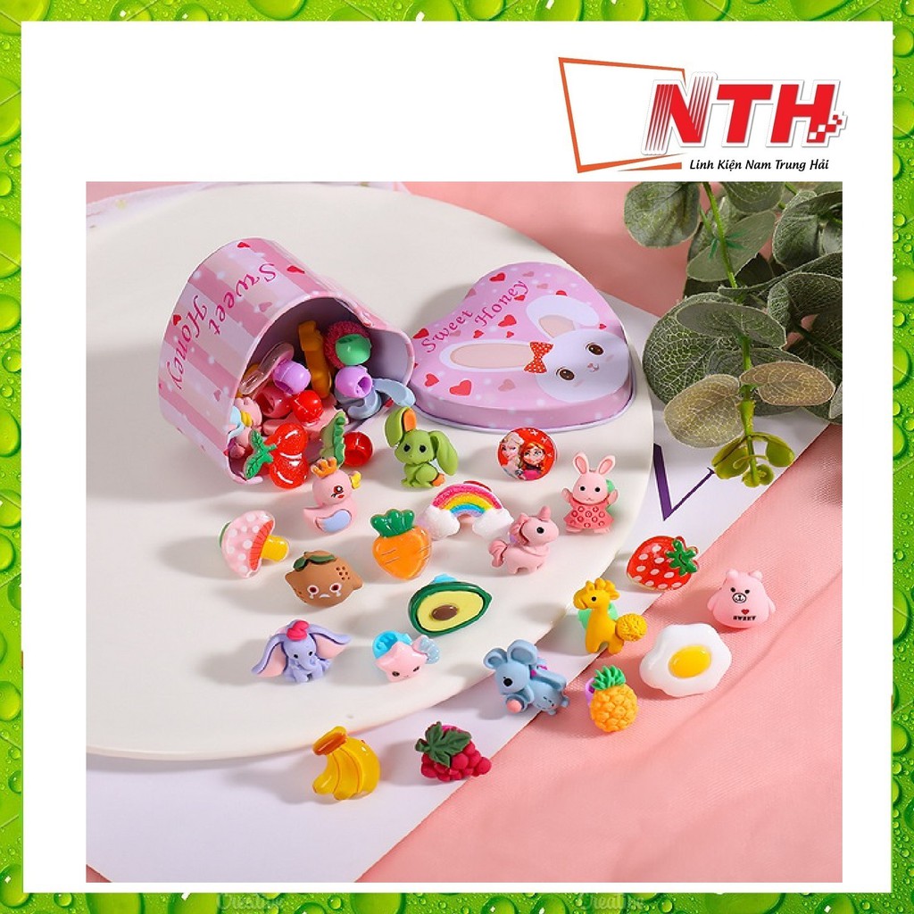 Hộp kẹp tóc tạo kiểu Hàn Quốc siêu xinh cho bé