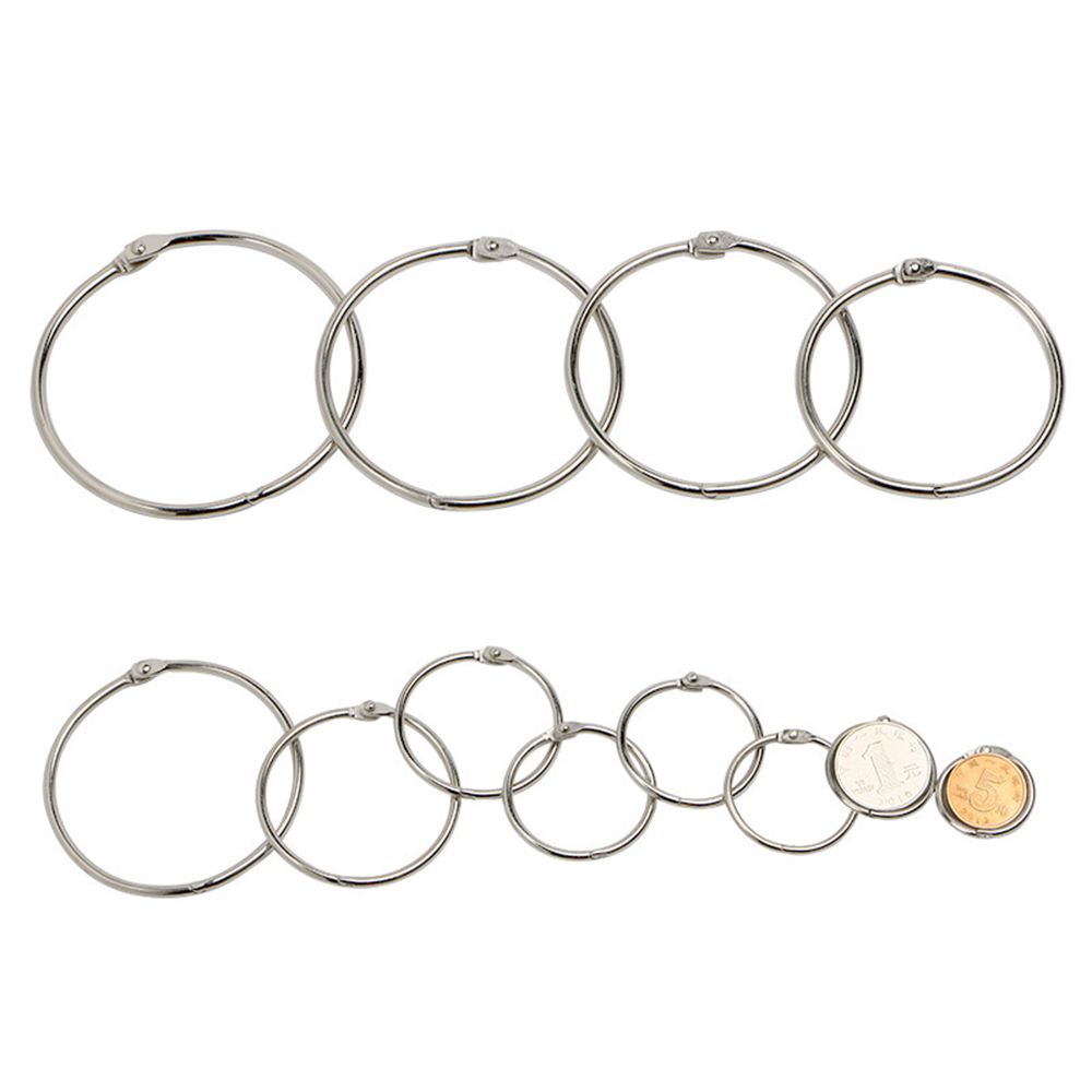 Bộ 10 Vòng Kẹp Kim Loại Cho Sổ Tay Tiện Dụng