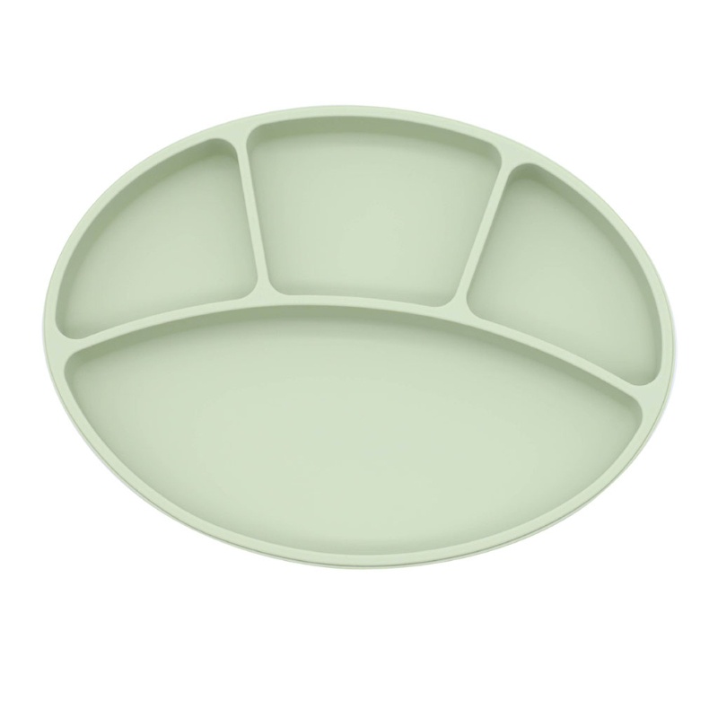 Tô Đựng Thức Ăn Bằng Silicone Không Độc Hại Màu Trơn Có Giác Hút Tiện Dụng Cho Bé Sơ Sinh