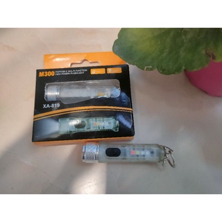 Đèn pin mini móc khoá siêu sáng, nhiều chế độ