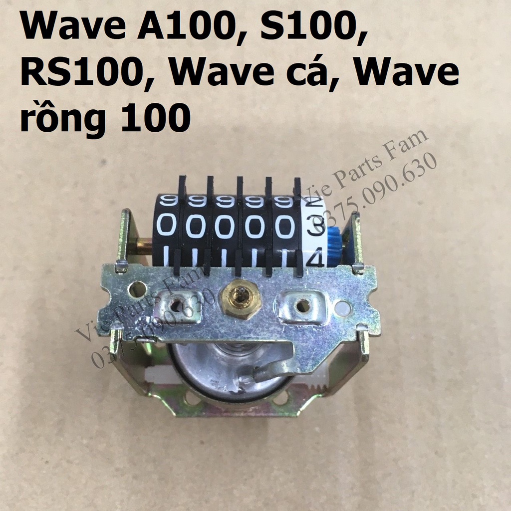Cục máy Km đồng hồ xe Wave A100, S100, RS100, Wave cá, Wave rồng