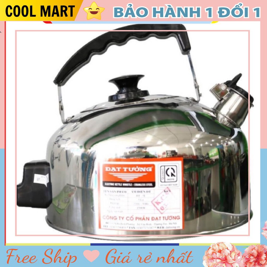 [FREESHIP] Ấm Điện Đun Nước Siêu Tốc 3-5L Đạt Tường Có Còi Báo An Toàn Khi Sôi