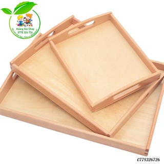 Khay gỗ Montessori 25x33cm