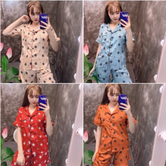 Đồ Bộ Đùi Satin Lụa Bèo Hình | BigBuy360 - bigbuy360.vn