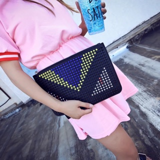 Clutch đinh fendi monster