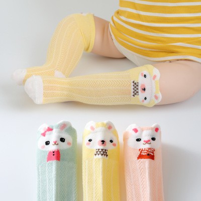 Tất đùi cotton giữ ấm đầu gối cho bé 0 đến 3 tuổi