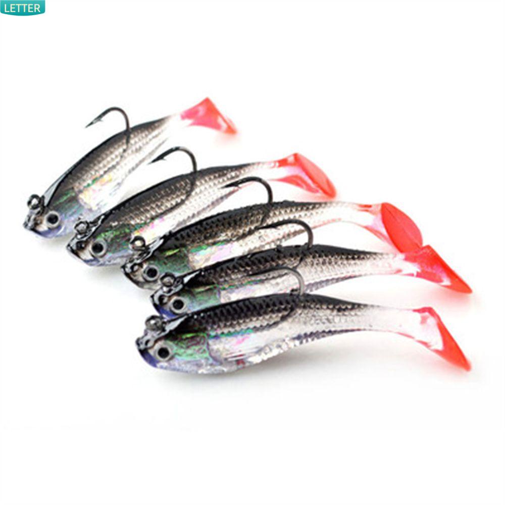 Set 5 Mồi Câu Cá Giả 9.5g/80mm Bằng Silicon Mềm