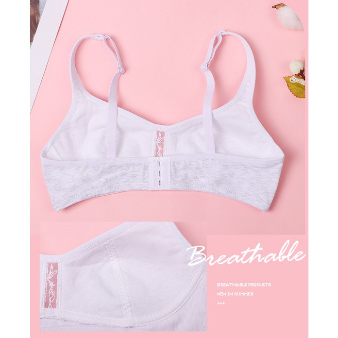 Bra / Áo Lá Cotton Nữ Sinh Đôi Mi Cài Sau Xuất Đông Âu ( AL:252) Hàng Loại Đẹp. | BigBuy360 - bigbuy360.vn