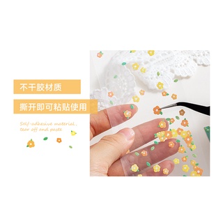Sticker Hoa Lá trang trí sổ và toploader