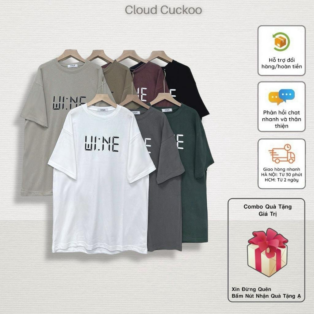Áo Phông Dáng Rộng In Chữ Họa Tiết Đơn Giản Chất Cotton Mềm Mại Thông Thoáng - Mã Số: 20705