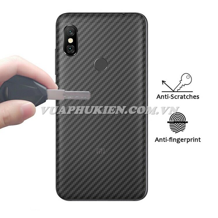 Tấm dán vân Carbon 3D mặt lưng cho Xiaomi Redmi Note 5 Pro, Note 5, Note 4X, Note 4, Note 3 Pro, Note 3, Note 2