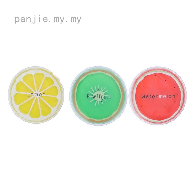 Túi Đá Làm Mát Hình Tròn Họa Tiết Trái Cây Dễ Thương