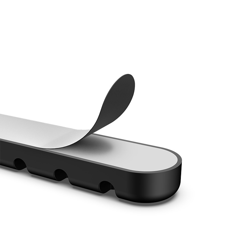 Dụng cụ kẹp giữ cố định dây cáp sạc USB SUPO DEPOT bằng silicone với 4 khe kẹp tiện lợi
