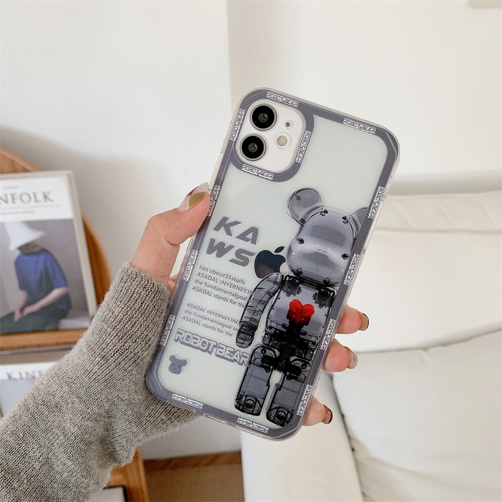 Ốp Điện Thoại Cạnh Viền In Hình Kaws Cho iPhone 13 / 12 / 11 Pro Max 7 / 8 PLUS X XR XS | BigBuy360 - bigbuy360.vn