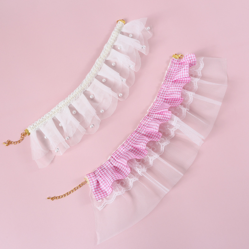 Yếm Đeo Cổ Đính Ngọc Trai Xinh Xắn Dành Cho Thú Cưng