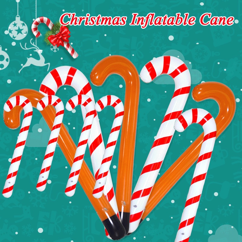 Bong bóng PVC hình kẹo lollipop 90cm dùng trang trí cây thông Giáng Sinh