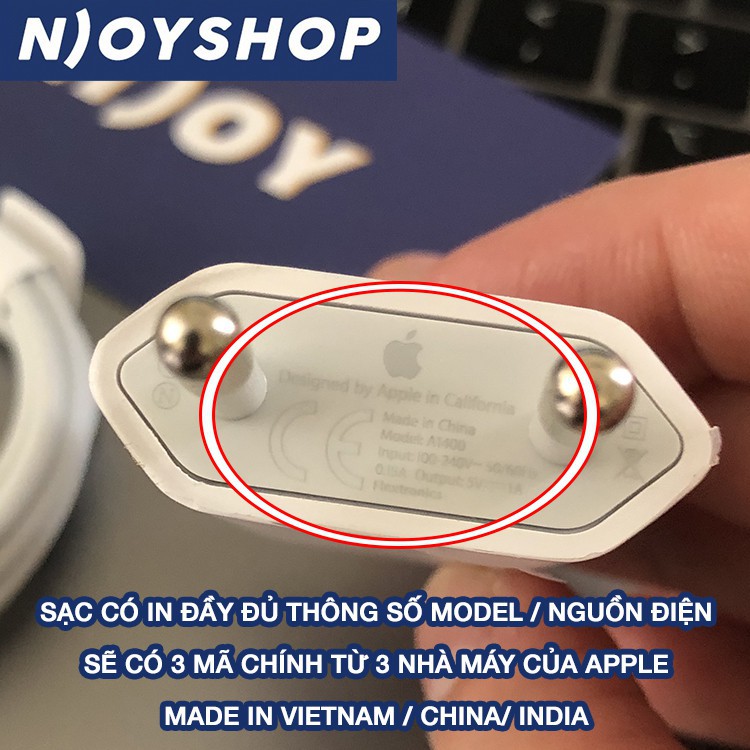 CỦ SẠC IPHONE CHÍNH HÃNG CHÂN TRÒN PHIÊN BẢN THỊ TRƯỜNG VIETNAM CHÍNH HÃNG BẢO HÀNH 12 THÁNG 1 ĐỔI 1