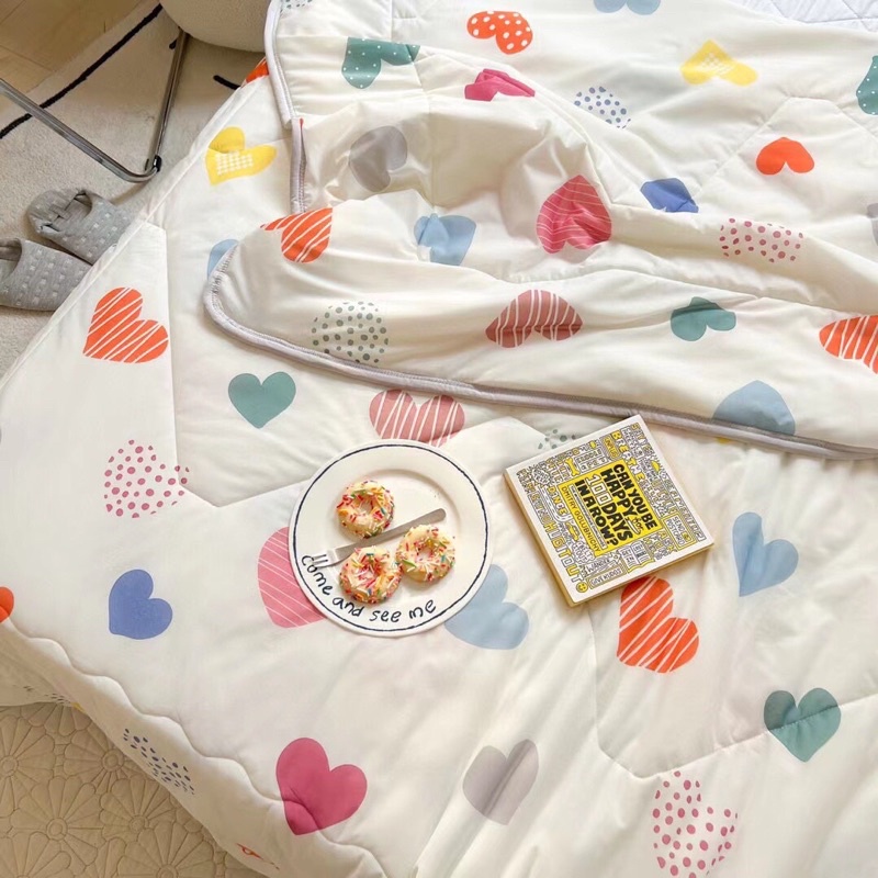 Chăn Cotton thun lạnh Hàn Quốc cao cấp phiên bản 2023 rộng 2m*2m3